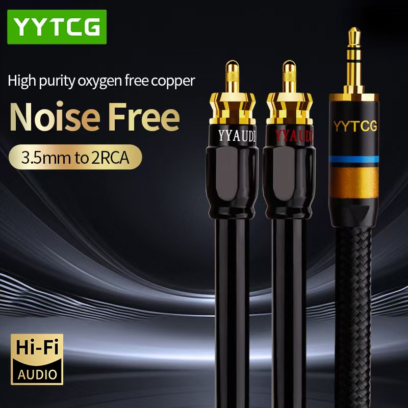 Home Cinema Heos - YYTCG RCA 케이블 HiFi 스테레오 3.5mm