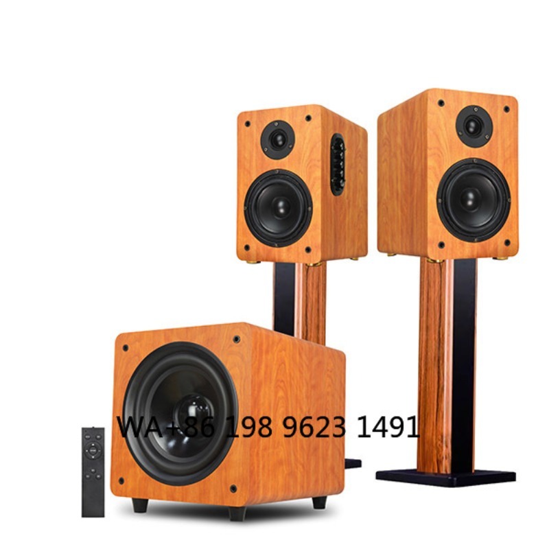 Home Cinema Usa - 8인치 150W RMS 목재 파워 서브우퍼