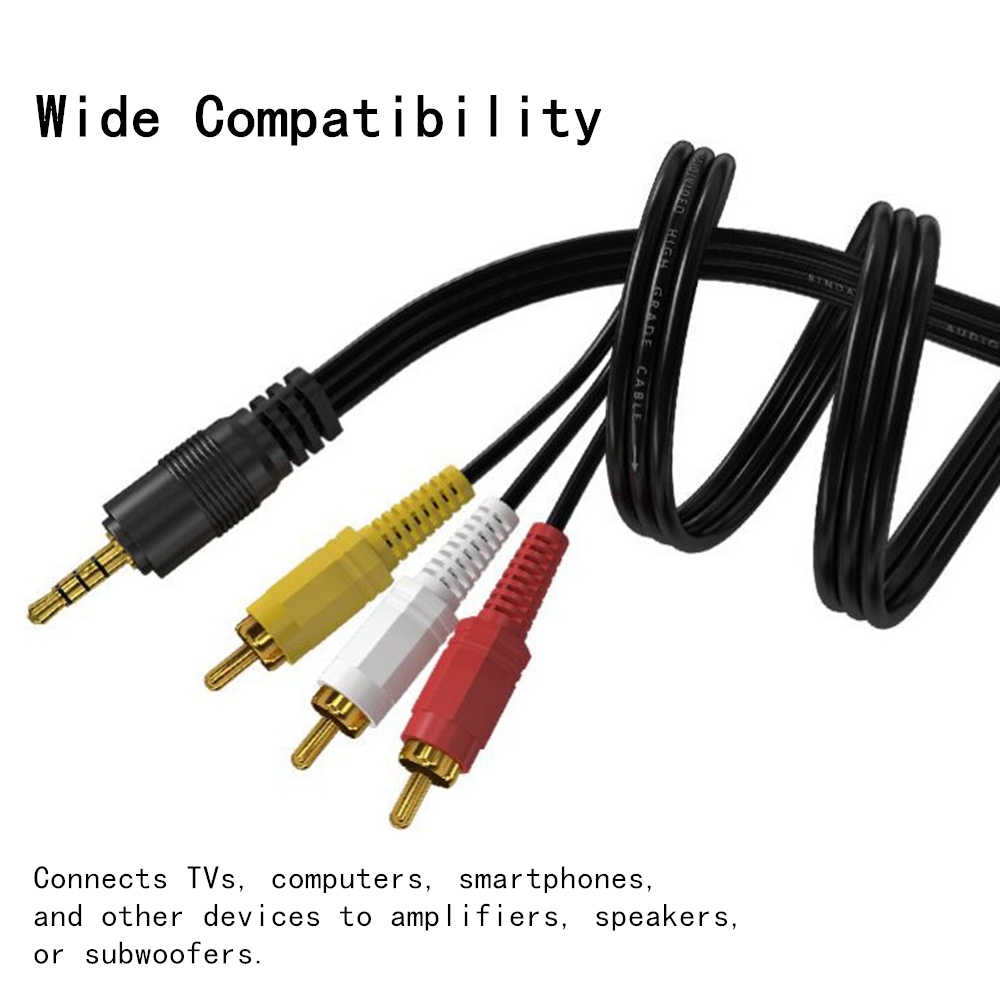 Home Cinema Heos - 3.5mm ~ 3 RCA 오디오 비디오