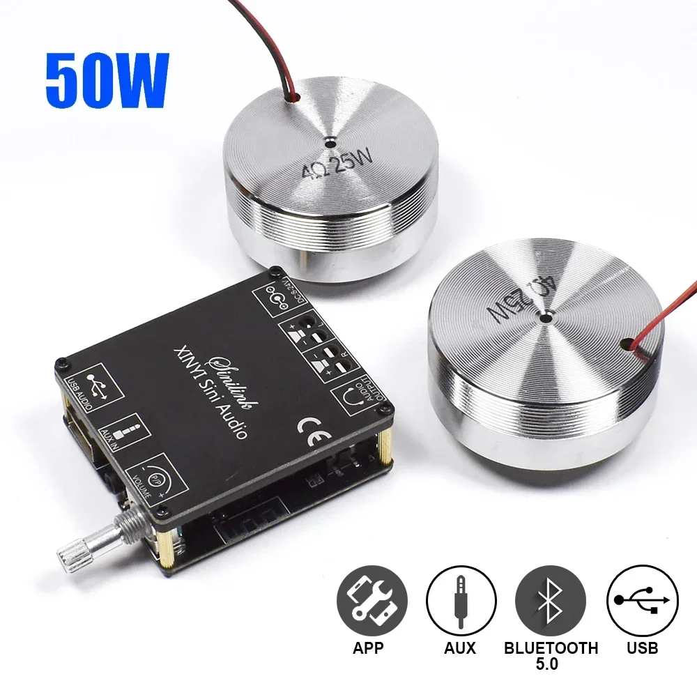 Home Cinema Heos - 2*25W 휴대용 스테레오 진동 스피커 오디오
