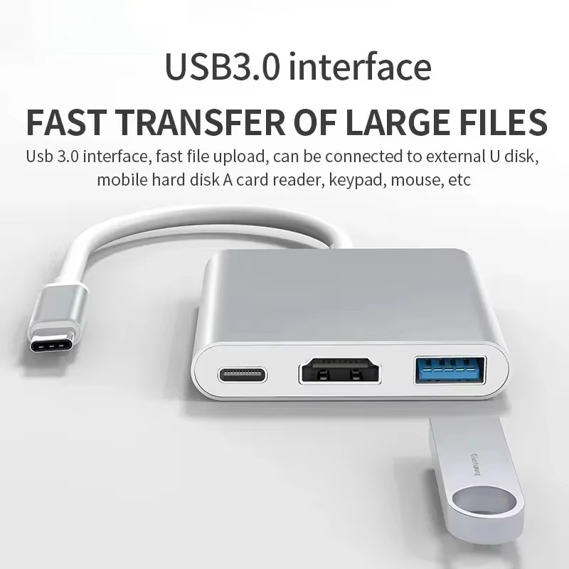Home Cinema Usb - 3 in 1 타입 C to