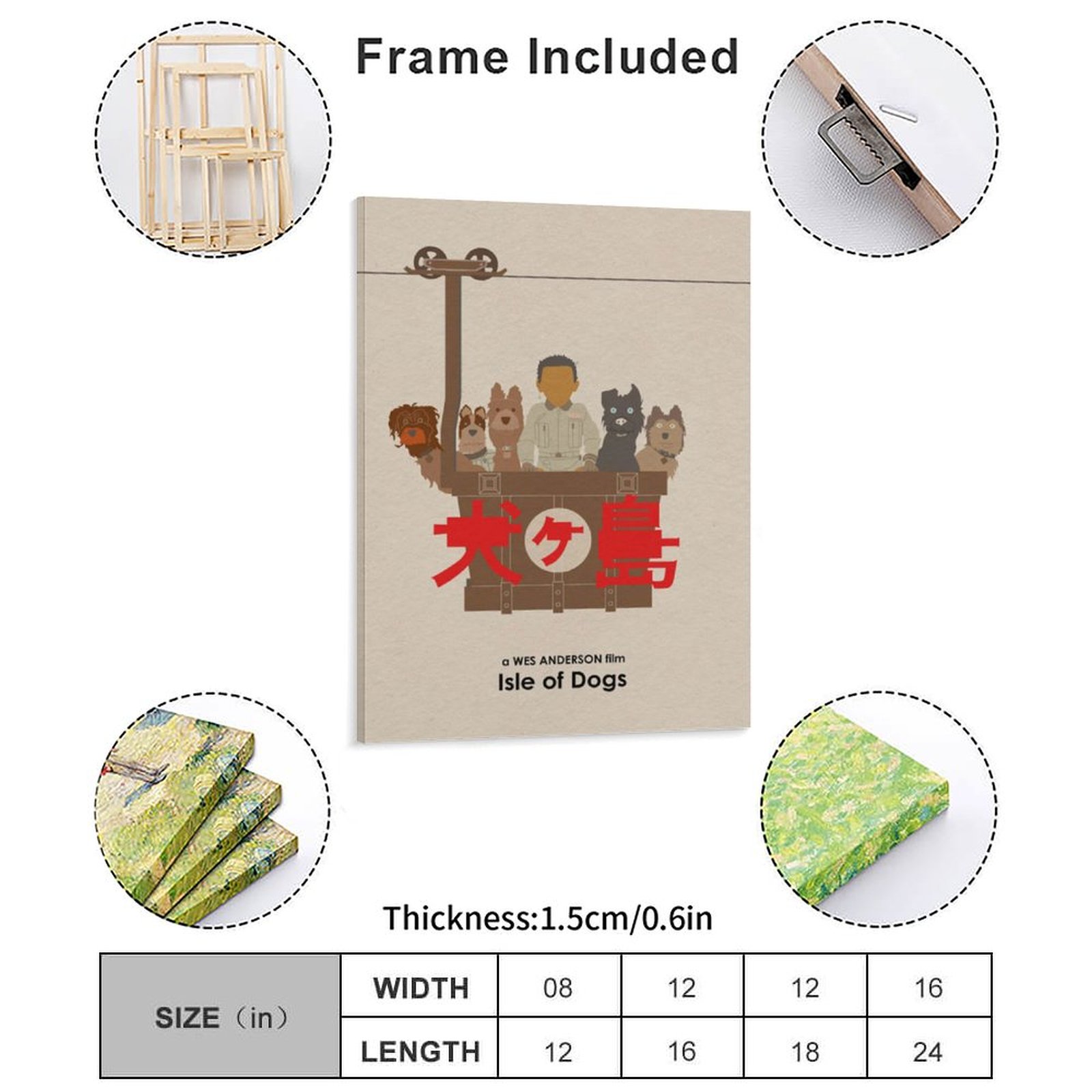 Wes Anderson Isle Of Dogs 영화 캔 - Home Cinema Usa 리뷰 및 가격