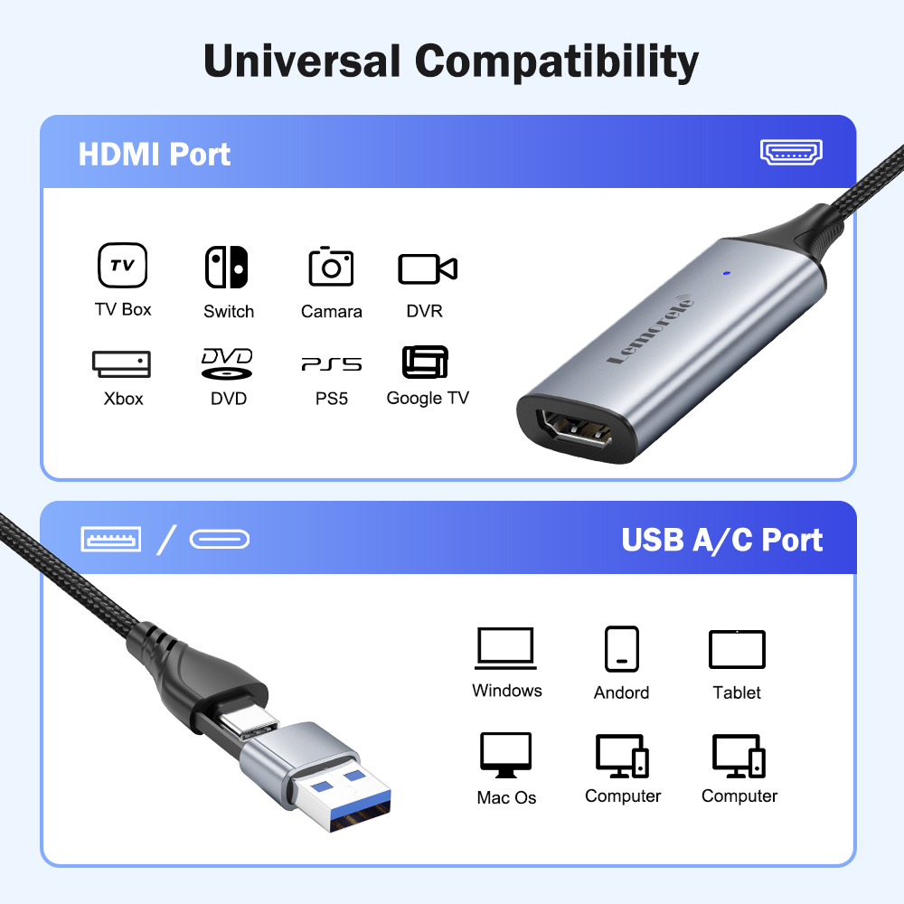 Lemorele USB 2.0 비디오 캡처 카드 HDM - Home Cinema Usb 리뷰 및 가격