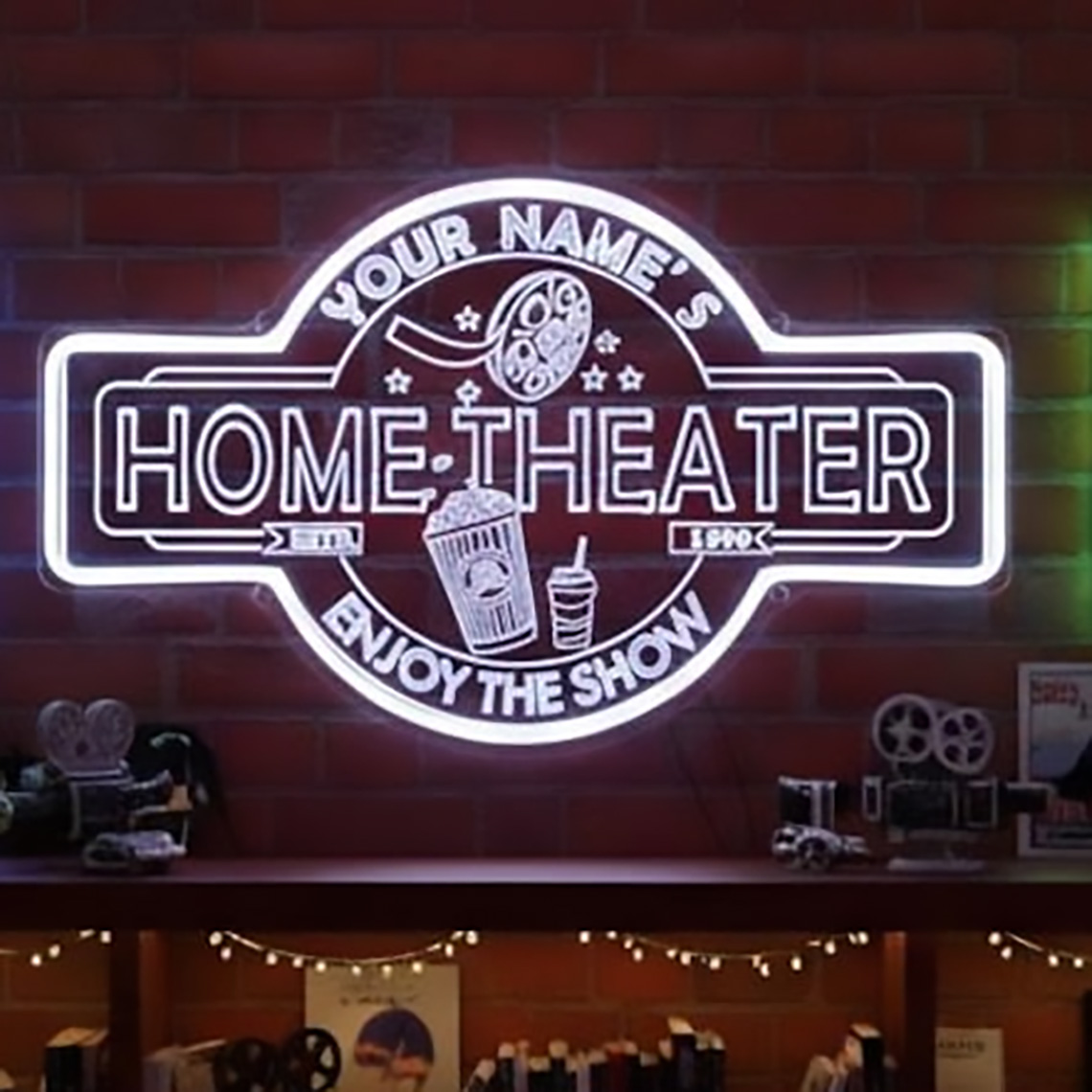 맞춤형 홈시어터 네온사인, 개인 맞춤형 영화관 장식,  - Home Cinema Usa 리뷰 및 가격