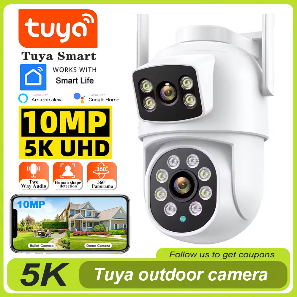 Tuya 4K 8MP Wifi 카메라 PTZ 야외 듀얼 - Home Cinema Outdoor 리뷰 및 가격