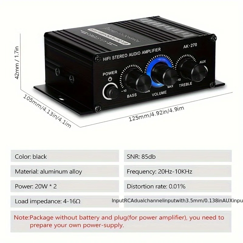 AK-270 400W 미니 파워 앰프 12V/24V 2 - Home Cinema Heos 리뷰 및 가격