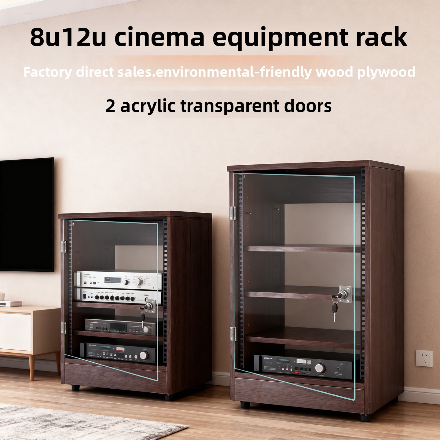 전면 투명 도어 8U - 16U 앰프 캐비닛 가정용 K - Home Cinema Outdoor 리뷰 및 가격