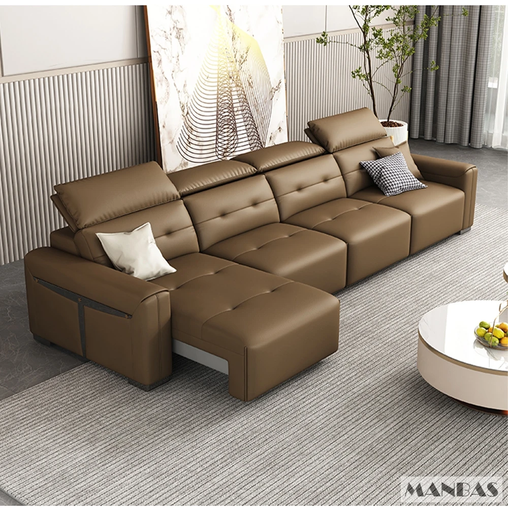 MINGDIBAO 정품 가죽 전동 컨버터블 소파 베드, - Home Cinema Usa 리뷰 및 가격